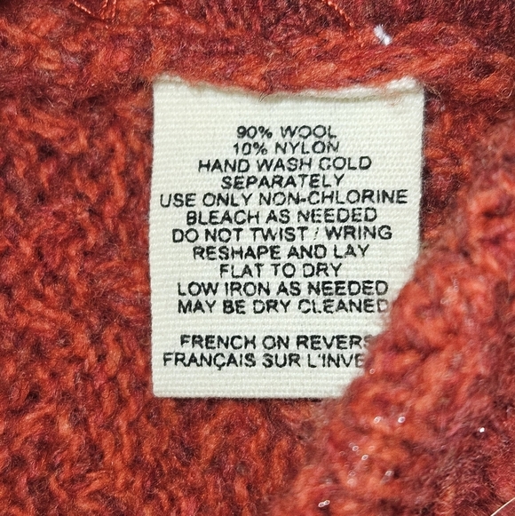 Moth By Anthropologie Wool Cardigan, Size Medium, Red, EUC - Picture 6 of 8